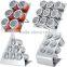 5 PCS Salt and Pepper Shaker Set Stainless Steel Kitchen Codiment Set