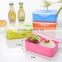 Wholesale Stock Rectangle double-deck Seal Lunch Box