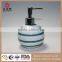 Beatrot Ceramic liquid soap dispenser pump bottle with hand painting