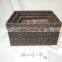 Square PE Plastic Rattan Material Storage Basket Plant Pot