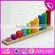 2017 New design preschool stacking blocks wooden baby toys W13D125