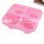 Pink silicone cake molds baking tools