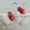 Beauty nail supplies press on nails two color metal decoration artificial nail tips natural