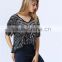 new design ladies heavy sequin embroideried embellishment beaded top Women Blouse