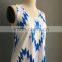 MGOO Hot Selling Custom Design Women Printed Chiffon Top New Fashion Ladies Clothing Blue Summer Casual Top Z581
