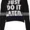 Womens Crop Top Custom Printed Long Sleeve Crop Pullover Hoodie & Sweatshirts Loose Fit Poly-Cotton Fleece Hoodie OEM