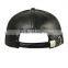6-Panel Faux Leather Round Flat Visor Pro Style Baseball Cap - 90% polyester & 10% PU faux leather and comes with your logo