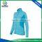 New style cation polyester blend splicing full zip hoody sweater for women