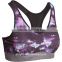 China factoy wholesale customized design sublimation print breathable high impact sports bra