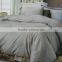 4 pieces plain dyed silk cotton satin jacquard embroidery bed sheet set