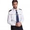 Men's white short sleeve security guard uniform shirts