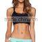 Custome Super March Purchasing Black Sexy Women Sports Bra