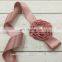 Satin Flower Matching Sparking Pearl in Center Flower Sash Satin Flower Sash Layered Flwoer Sash