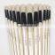 Round Head Artist Bristle Paint Brushes with Wooden Handle