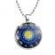 Turntables Shape New Fashion Glowing Necklace Wolf Moon Necklace, Moon Glow in the Dark,Glowing Jewelry