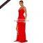Wholesale Elegant lace sleeveless ladies party wear gown