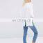 High Quality 100% Cotton Long Sleeves Ladies T-shirt/Women
