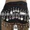 BestDance kids bellydance belt sequin tribal belly dancing silver belt waist chain OEM