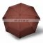 high quality bussiness genuine leather handle brand sun rain Umbrella 3 Fold Anti UV French royal Umbrellas For/8K/106CM