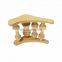 Wood neck support, neck support, neck support massage