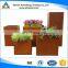 Decorative Corten Steel Planter/ Metal Hanging Flower Pot Stand
