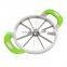 Hot selling kitchen plastic watermelon cutter manual slicer stainless steel melon slicer with Comfort Silicone Handle