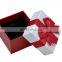 Jewelry Package Paper Gift Box Red Ribbon Bow-knot 3 3/4-Inch by 3 3/4-Inch