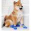 4pc/set pet dog cat shoes socks outdoor wear sock Non-slip plastic sole