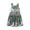 Girls' Dress 2020 Summer Cotton Strap Print Flowers Children Clothes Dress