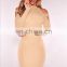 Fashion summer nude strapless  dress for woman
