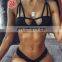 Summer New Sexy Women One Piece Leopard Printed Monokini Bandage Bathing Suit Push Up Padded Bikini Swimsuit Lace Up Swimwear