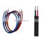 2 Core Flat / Round Solar Cable Wire Solar Panel Cable Pantone Insulation Color