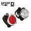 Hot selling LED bicycle light set USB rechargeable front light and tail light for bike