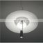 Fashion Modern LED Simple Natural Clear Acrylic White Pendent Light
