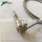 Wire lead J type sensor in coil heater with thermocouple