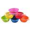 Food Storage Containers Collapsible Pet Bowl Silicone Bowl Foldable Bowl Dog Pet Bowl