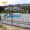metal steel security fence panels with flat top