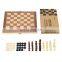 Amazon Promotion Portable Backgammon 3 In 1Chess Set Outdoor Chess Board Wood For Child Teenager