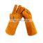 Wholesale high quality Cow Split leather welding gloves with side reinforced lining