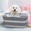 Collapsible Dog Cat Bath Tub Portable Plastic Dog Bath Tub for Dogs Cat And Kids Washing Shower Grooming