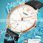Skmei 1724 Big Face Ladies Quartz Watch Minimal Fashion Leather Classic Analogue Watches Women