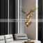 Nordic Antlers Wall Lamp Home Decor Retro Art Deer Head Wall Light Living Room Bedroom Aisle Background Wall Sconce Lighting