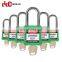 Elecpopular  38mm Stainless steel padlocks Nylon Safety padlock  6 PCS