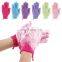Wholesale Viscose Custom Logo Gloves Korean Exfoliating Remove Scrub Dead Skin Beauty Bath Gloves Silk Exfoliating Gloves