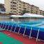 Fashion design piscina pvc adult children indoor outdoor large slide inflatable metal frame swimming pool for sale