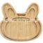 Free Sample Bamboo Kids Plate Feeding Set Wholesale Biodegradable New Design Bamboo Baby Plate With Suction
