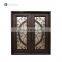 Simple Cast Forged iron Front Main Gate grey Color wrought iron Door grill Design