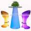 coffee shop hotel led bar furniture cocktail tables and chairs christmas festival party light led bar table lamp