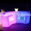 water bubble bar counter /led outdoor illuminated RGB portable led night club luxury bar counter table with wireless