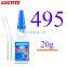 20g Loctiter 495 496 498 Glue Strong Universal Instant Bonding Plastic Rubber Transparent Repair Super Fast Drying Adhesive